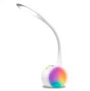 Ambrella Светодиодная настольная лампа с RGB подсветкой DE532 WH белый LED 4200K+RGB 7.5W DE532