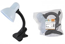 TDM Светильник настольный прищепка 40Вт, E27, белый, (мягкая упак.) Народный SQ0337-0125