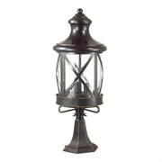 Odeon Light 4045/3B ODL18 709 черный/золотая патина Уличный светильник на столб IP44 E14 3*60W 220V SATION 4045/3B