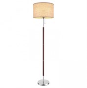 Lussole LGO Торшер металл матовый никель/махагон LSP-0627