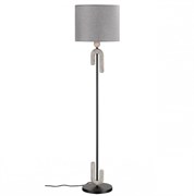 Odeon Light 5410/1FA MODERN ODL_EX24 73 черный матов./бежевый/серый/металл/полирезин/ткань Торшер E27 1*60W BAGEL 5410/1FA