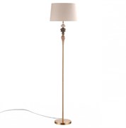 Odeon Light 5040/1F CLASSIC ODL24 305 античн.бронза/беж.абажур/металл/керамика Торшер E27 1*60W HOMI 5040/1F