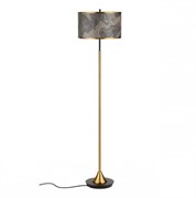 Odeon Light 5064/2F MODERN (В 2-Х КОРОБКАХ) ODL24 405 античн.бронза/серо-беж./металл/натур.камен."шпон" Торшер E27 LED 2*10W BERGI 5064/2F