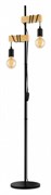 Eglo 32919 Торшер с ножн. выкл. TOWNSHEND, 2х10W (E27), L205, B250, H1665, сталь, дерево, черный, коричне 32919