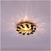 Italmac Venecia 51 04 70 светильник декор из огран стекла, MR16, основ-золото, стек-проз с чер Venecia 51 04 71