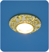 Italmac Regal 51 1 46 Светильник литой, неповоротный, MR 16, белый - золото Regal 51 1 46