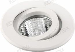Comtech PROTEI Светильник точечный алюминиевый поворотн,50W, ГЛН/LED G5.3, IP20, 12V,бел мат 15044555