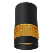Ambrella Накладной точечный светильник TN375 SBK/TI черный песок/янтарь GU5.3 D65*117 TN375