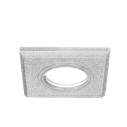 Gauss Светильник Mirror Gu5.3 1/50 квадрат, кристал cеребро/хром RR009