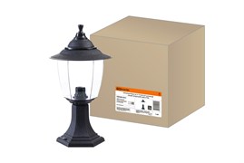 TDM Светильник Прага Эл-11-72 60 Вт Е27 напольный черный, прозрачный плафон SQ0330-0531