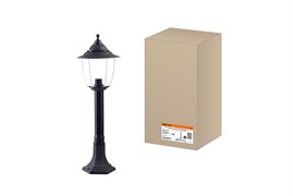 TDM Светильник Прага Эл-11-73-075 60 Вт Е27 напольный на стойке h-0.75 м черный, прозрачный плафон SQ0330-0534