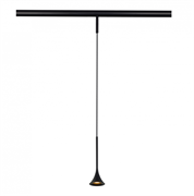 ST LUCE ST688.436.05 Магнитный трековый светильник Черный LED 1*5W 3000K Lm Ra>90  IP20 D70xH225 24V ST688.436.05