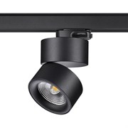 Novotech 358787 PORT NT21 101 черный Трехфазный трековый светодиодный светильник IP20 LED 25W 4000K 2200Лм 100-265V GRODA 358787