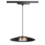 Novotech 358592 PORT NT21 000 черный/золото Однофазный трековый светодиодный светильник, провод 1м IP20 LED 4000K 18W 220-240V PILZ 358592