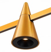ST LUCE ST813.206.05 Магнитный трековый светильник FARM Золотистый LED 1*5W 3000K 272Lm Ra90 60 IP20 D70xH115 180-240V ST813.206.05