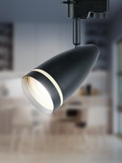ЭРА Трековый светильник TR49 - GU10 BK однофазный под лампу GU10 матовый черный Б0054162