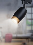 ЭРА Трековый светильник TR51 - GU10 BK однофазный под лампу GU10 матовый черный Б0054164