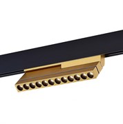ST LUCE ST805.236.12 Магнитный трековый светильник Золотистый LED 1*12W 3000K 450Lm Ra>90 36° IP20 L220xW22xH117 48VV ST805.236.12
