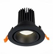 ST LUCE  ST705.448.10 Св-к встр. Черный LED 1*10W 4000K 750Lm Ra>90 38о IP20 D102xH85 170-240V ST705.448.10