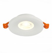 ST Luce ST205.508.01 Светильник встраиваемый Мат. белый GU10 1*50W D95xH27 220V Без ламп ST205.508.01