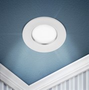 ЭРА Встраиваемый светильник алюминиевый KL107 WH/SL MR16 GU5.3 белый серебро Б0061096