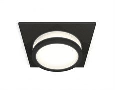 Ambrella Комплект встраиваемого светильника с акрилом XC6521060 SBK/FR черный песок/белый матовый MR16 GU5.3 (C6521, N6221) XC6521060