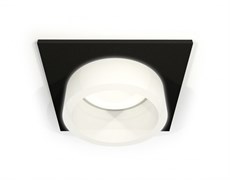 Ambrella Комплект встраиваемого светильника с акрилом XC6521065 SBK/FR черный песок/белый матовый MR16 GU5.3 (C6521, N6248) XC6521065