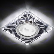 Ambrella Встраиваемый точечный светильник со светодиодной лентой S234 BK/CH/WH черный/серебро/MR16+3W(LED WHITE) S234 BK/CH/WH