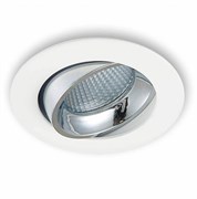 Citilux CLD001NW1 Альфа Светильник встраиваемый Белый+Хром  LED 7W*3500K CLD001NW1