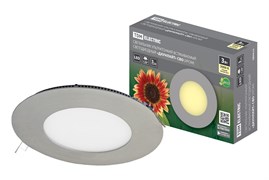 TDM Светильник ультратонкий встраиваемый светодиодный "Даунлайт" СВО (хром) 3 Вт 3000К SQ0329-0106