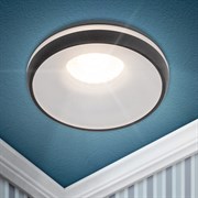 ЭРА Встраиваемый светильник декоративный ЭРА DK100 BK MR16 GU5.3 черный Б0055589
