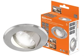 TDM Светильник встраиваемый поворотный СВ 02-03 MR16 50Вт G5.3 матовый хром/хром SQ0359-0007