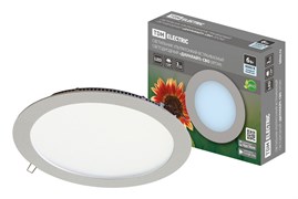 TDM Светильник ультратонкий встраиваемый светодиодный "Даунлайт" СВО (хром) 6 Вт 4000К SQ0329-0102