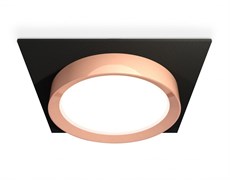 Ambrella Комплект встраиваемого светильника XC8062006 SBK/PPG черный песок/золото розовое полированное GX53 (C8062, N8126) XC8062006