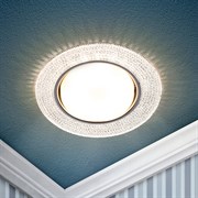 ЭРА Встраиваемый светильник со светодиодной подсветкой ЭРА DK LD53 WH GX53 белый Б0057475