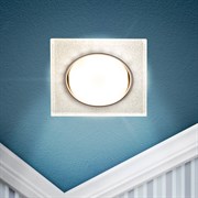 ЭРА Встраиваемый светильник со светодиодной подсветкой ЭРА DK LD50 CH/SHSL GX53 хром серебро Б0057471