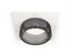 Ambrella Комплект встраиваемого светильника с композитным хрусталем XC6520041 SWH/BK белый песок/тонированный MR16 GU5.3 (C6520, N6151) XC6520041