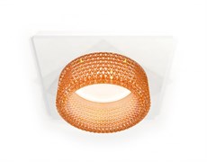 Ambrella Комплект встраиваемого светильника с композитным хрусталем XC6520044 SWH/CF белый песок/кофе MR16 GU5.3 (C6520, N6154) XC6520044