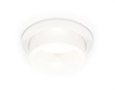 Ambrella Комплект встраиваемого светильника с акрилом XC6512066 SWH/FR белый песок/белый матовый MR16 GU5.3 (C6512, N6248) XC6512066