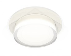 Ambrella Комплект встраиваемого светильника с акрилом XC7621043 SWH/FR/CL белый песок/белый матовый/прозрачный MR16 GU5.3 (C7621, N7160) XC7621043