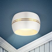 ЭРА Встраиваемый светильник под лампу GX53 KL81 WH/GD белый/хром Б0049010