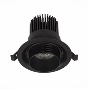 ST Luce ST701.448.12 Светильник встраиваемый Zoom Черный LED 1*12W 4000K 960Lm Ra90 15°-60° IP20 D115xH95 170-240V ST701.448.12