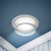 ЭРА Встраиваемый светильник декоративный DK99 WH MR16 GU5.3 белый Б0058393