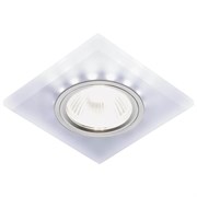 Ambrella Встраиваемый точечный светильник со светодиодной лентой S215 W/CH/WH матовый/хром/MR16+3W(LED WHITE) S215 W/CH/WH