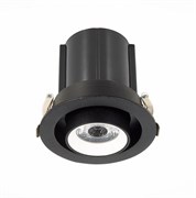 ST Luce ST702.448.12 Светильник встраиваемый Черный LED 1*12W 4000K 900Lm Ra80 24° IP20 D90xH92 180-240V ST702.448.12
