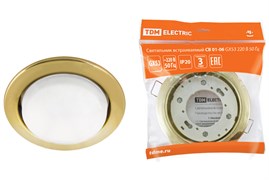 TDM Светильник встраиваемый СВ 01-06 GX53 220 В 50 Гц золото SQ0359-0059