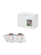 TDM Светильник встраиваемый карданный "Фокус-1" LED CSL-01-2x11-WW 22 Вт, 35°, 3000 К, 80 Ra, IP20 SQ0369-0411