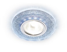 Ambrella Встраиваемый точечный светильник со светодиодной лентой S290 BL хром/сапфир/MR16+3W(LED WHITE) S290 BL