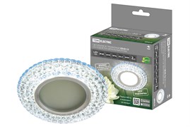 TDM Светильник встраиваемый СВ 03-12 MR16 50Вт G5.3 LED подсветка 3 Вт зеркальный/хром SQ0359-0141