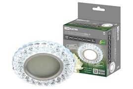 TDM Светильник встраиваемый СВ 03-13 MR16 50Вт G5.3 LED подсветка 3 Вт зеркальный/хром SQ0359-0143